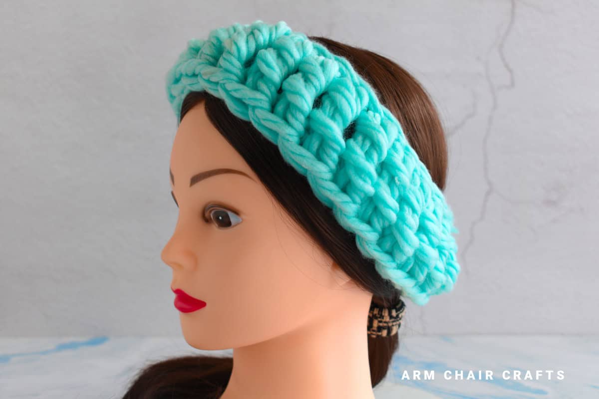 Crochet headband.