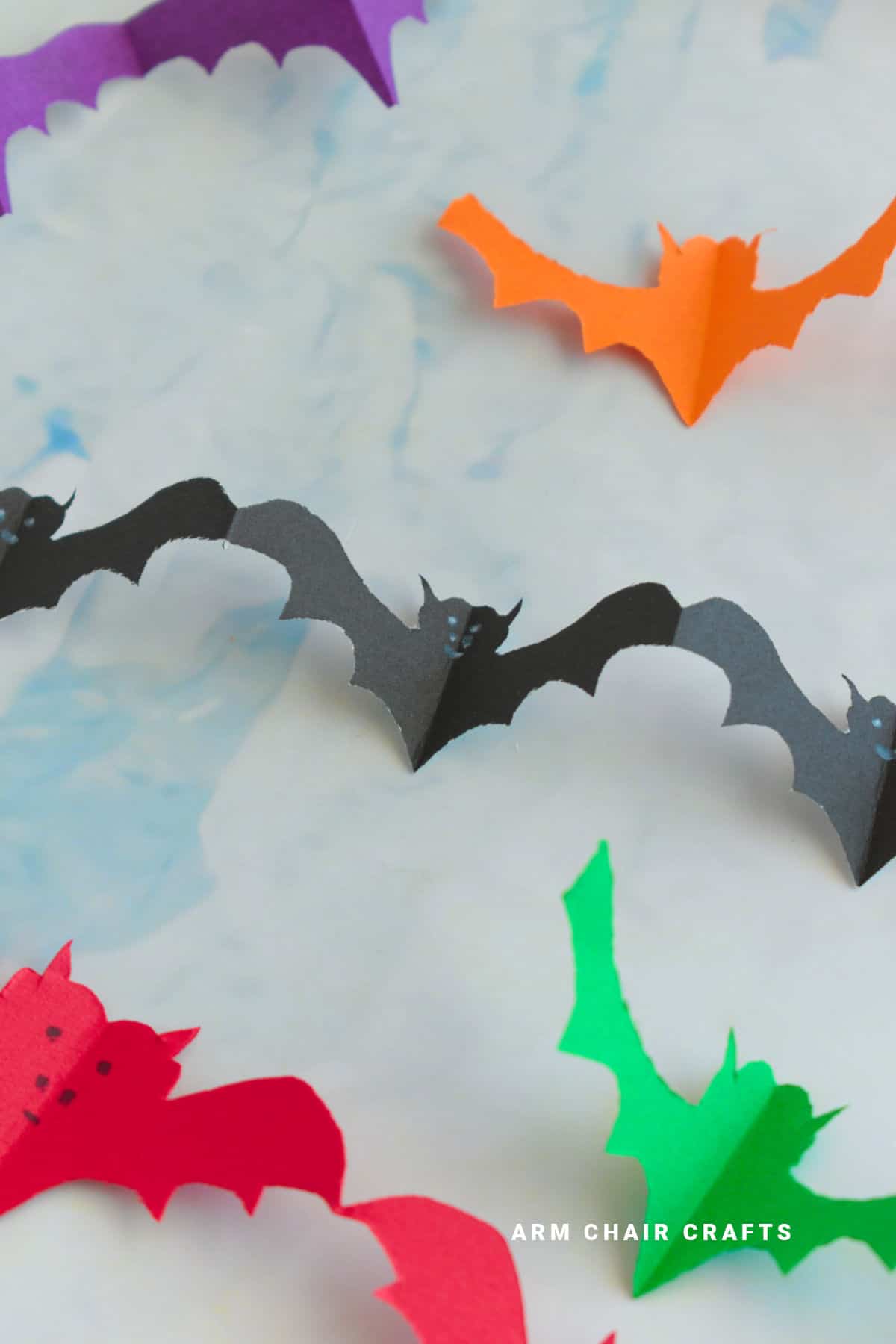 Paper bat chain.