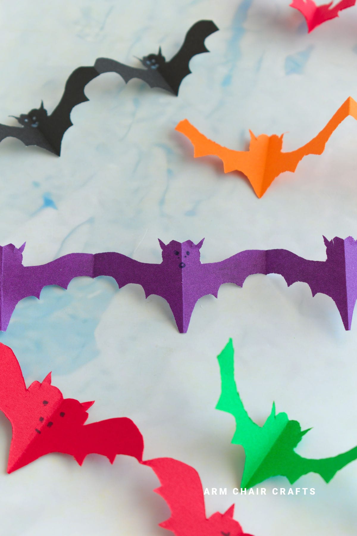 Bat paper chain.