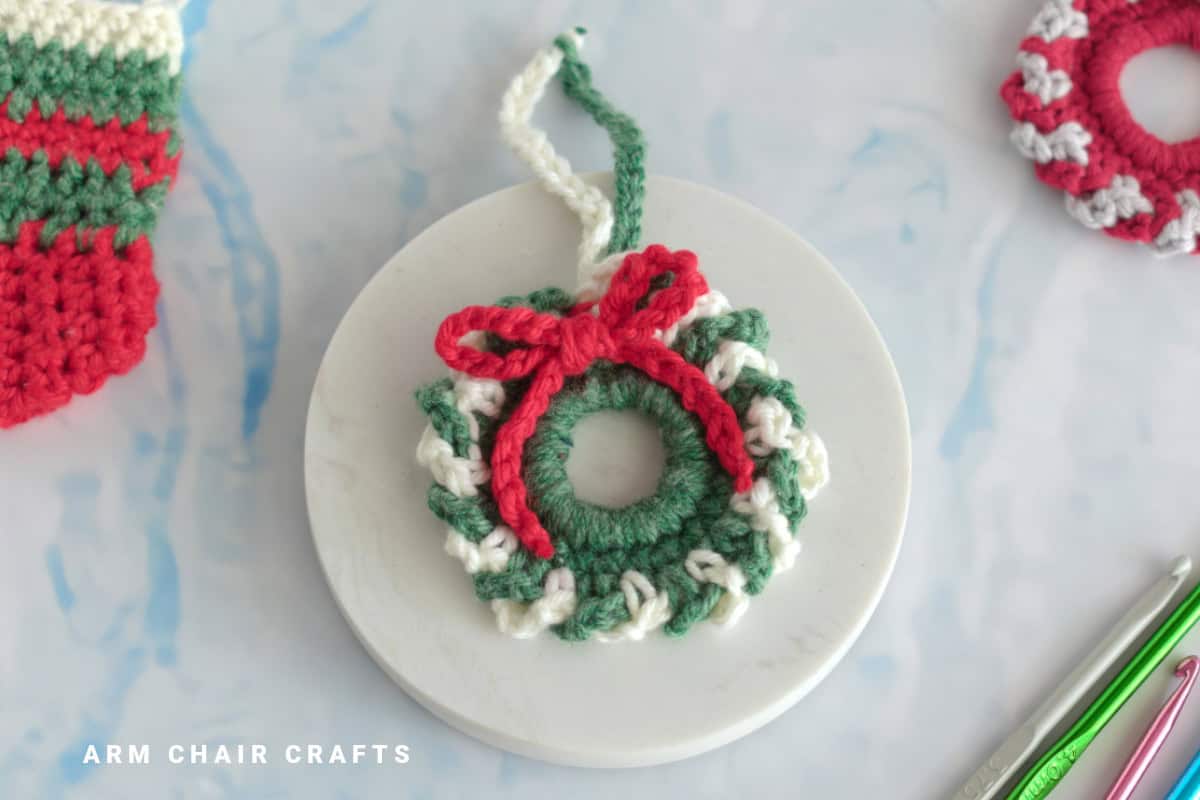 Crochet wreath.