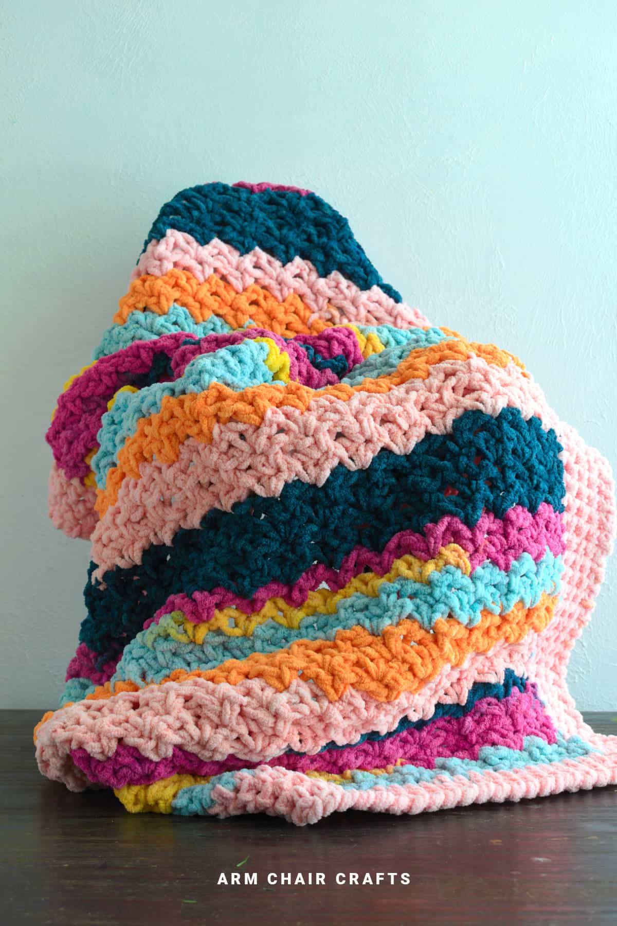 Crochet blanket.