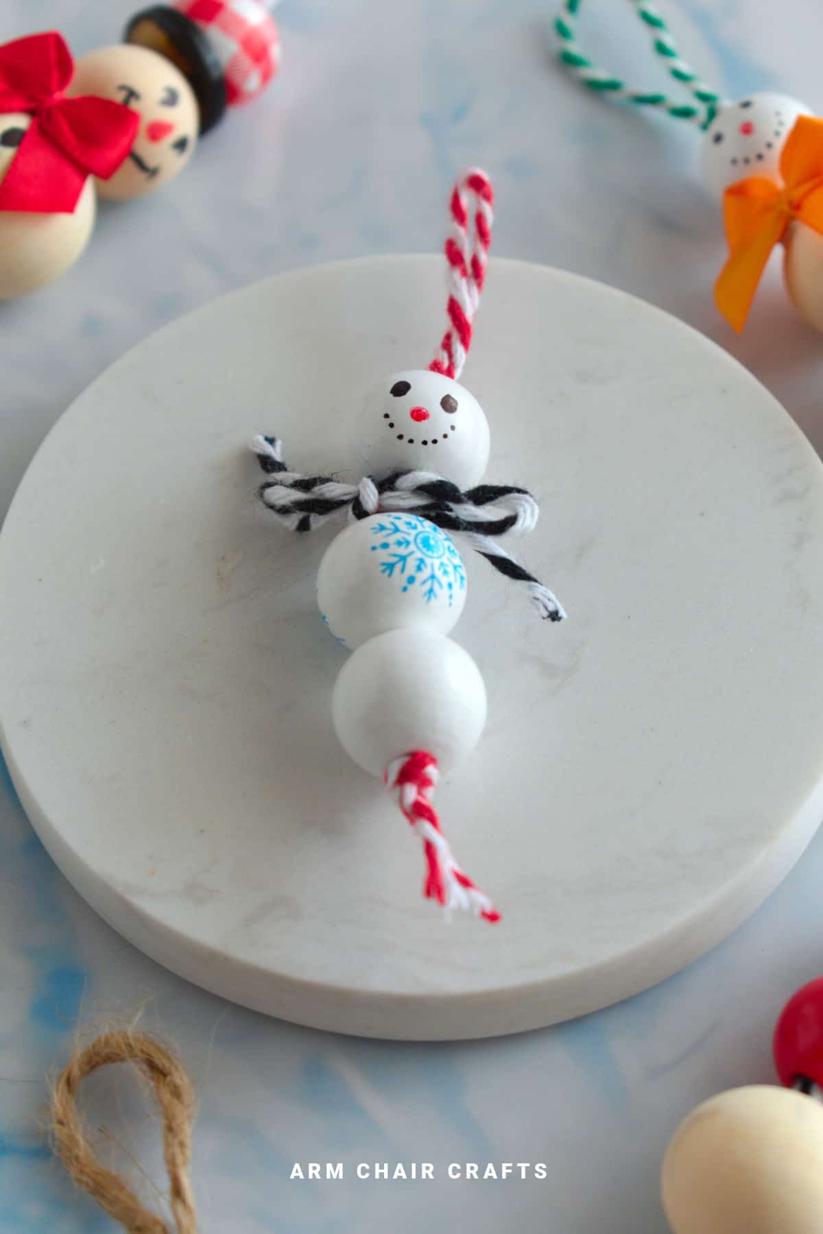 Snowman Christmas ornament.