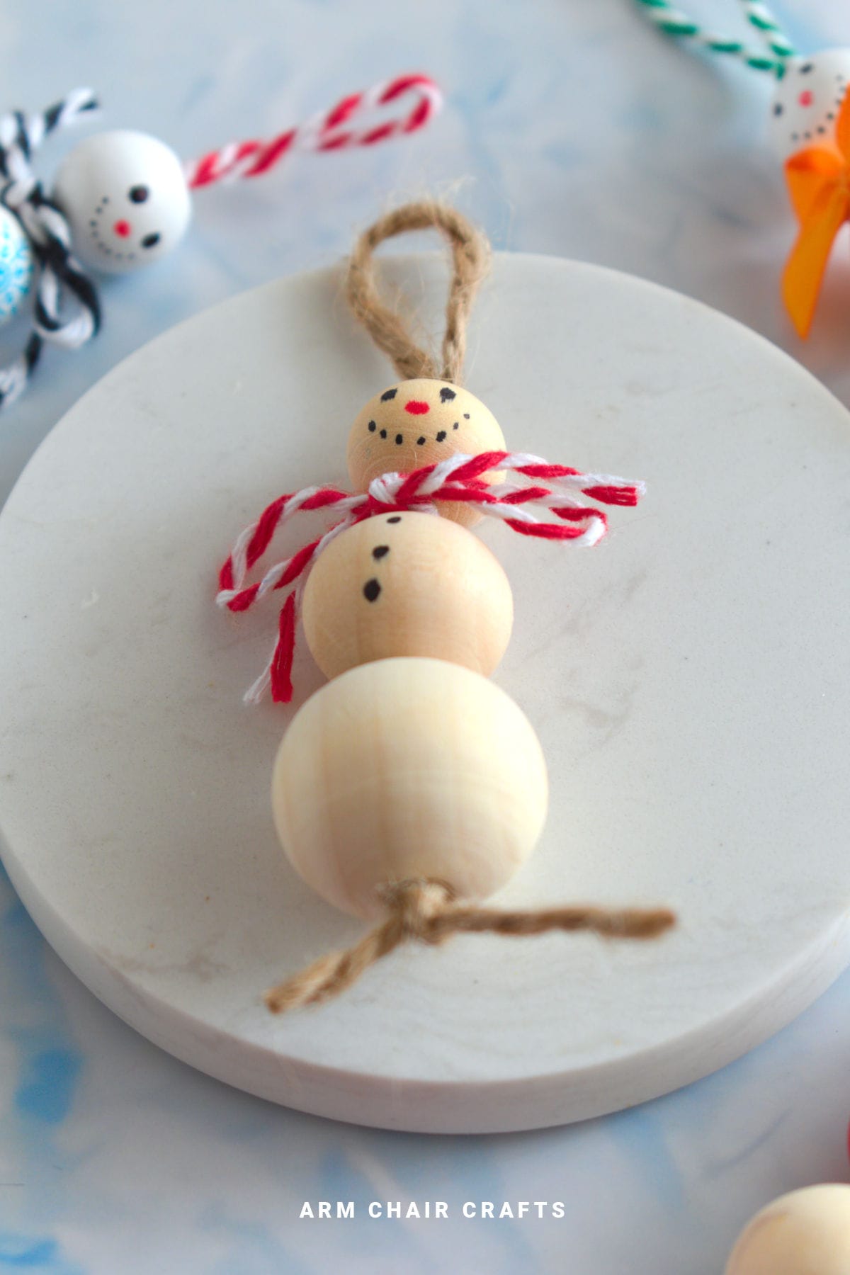 Snowman Christmas ornament.