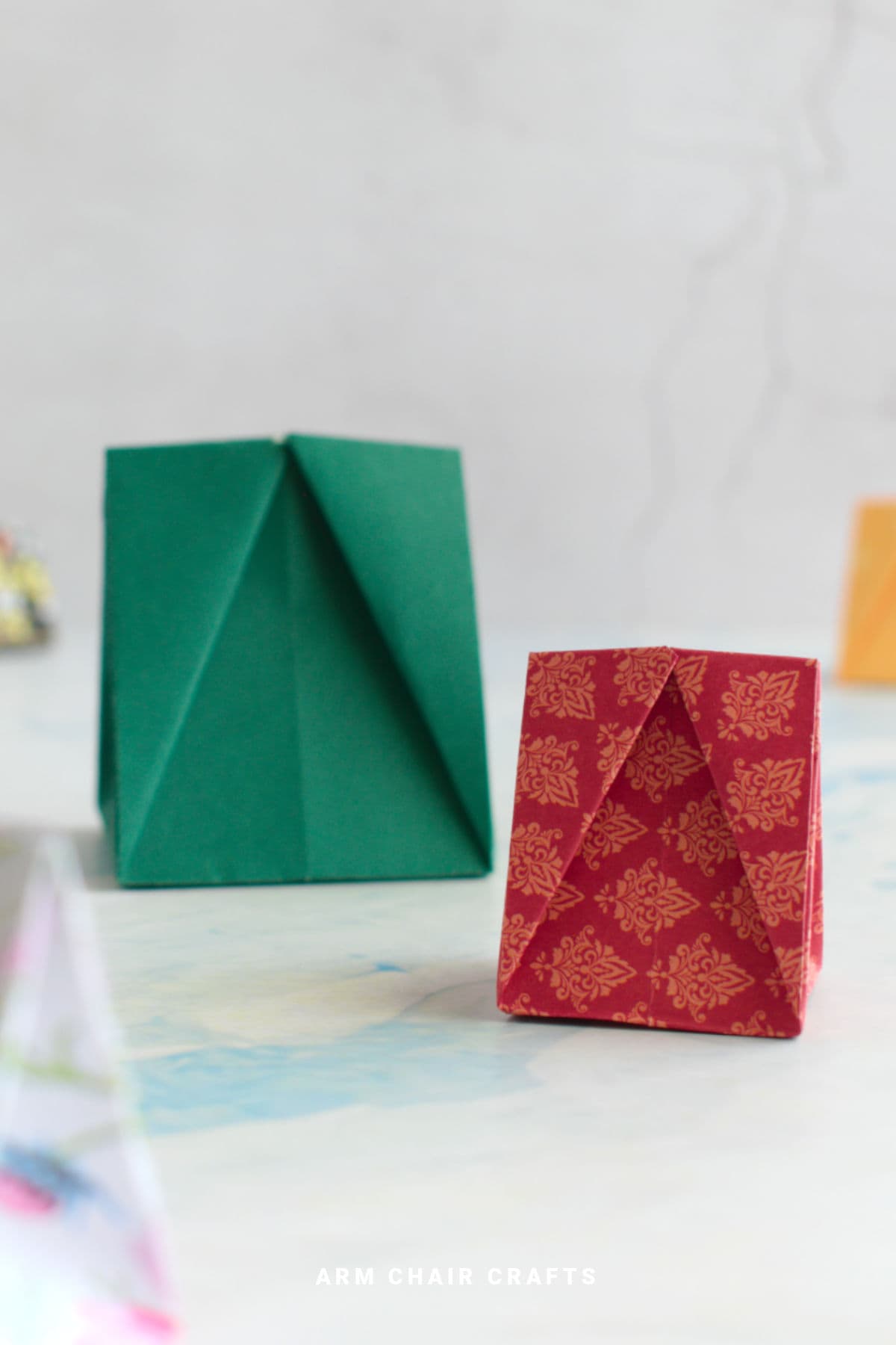 Self closing DIY gift bags.