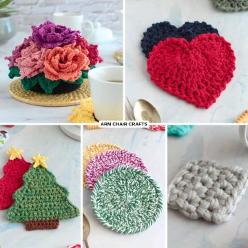 Crochet coasters.