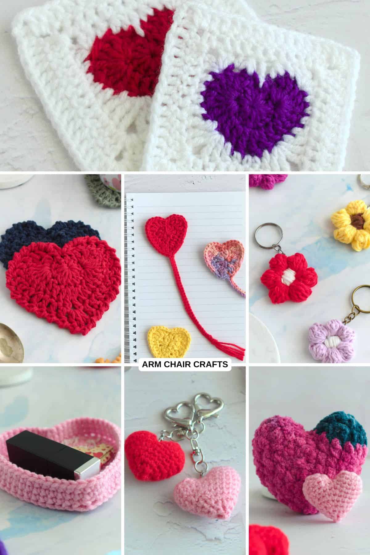 Valentine's crochet projects.