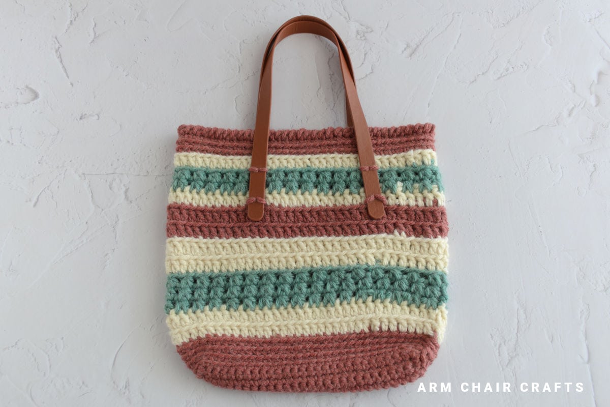 Crochet tote bag.