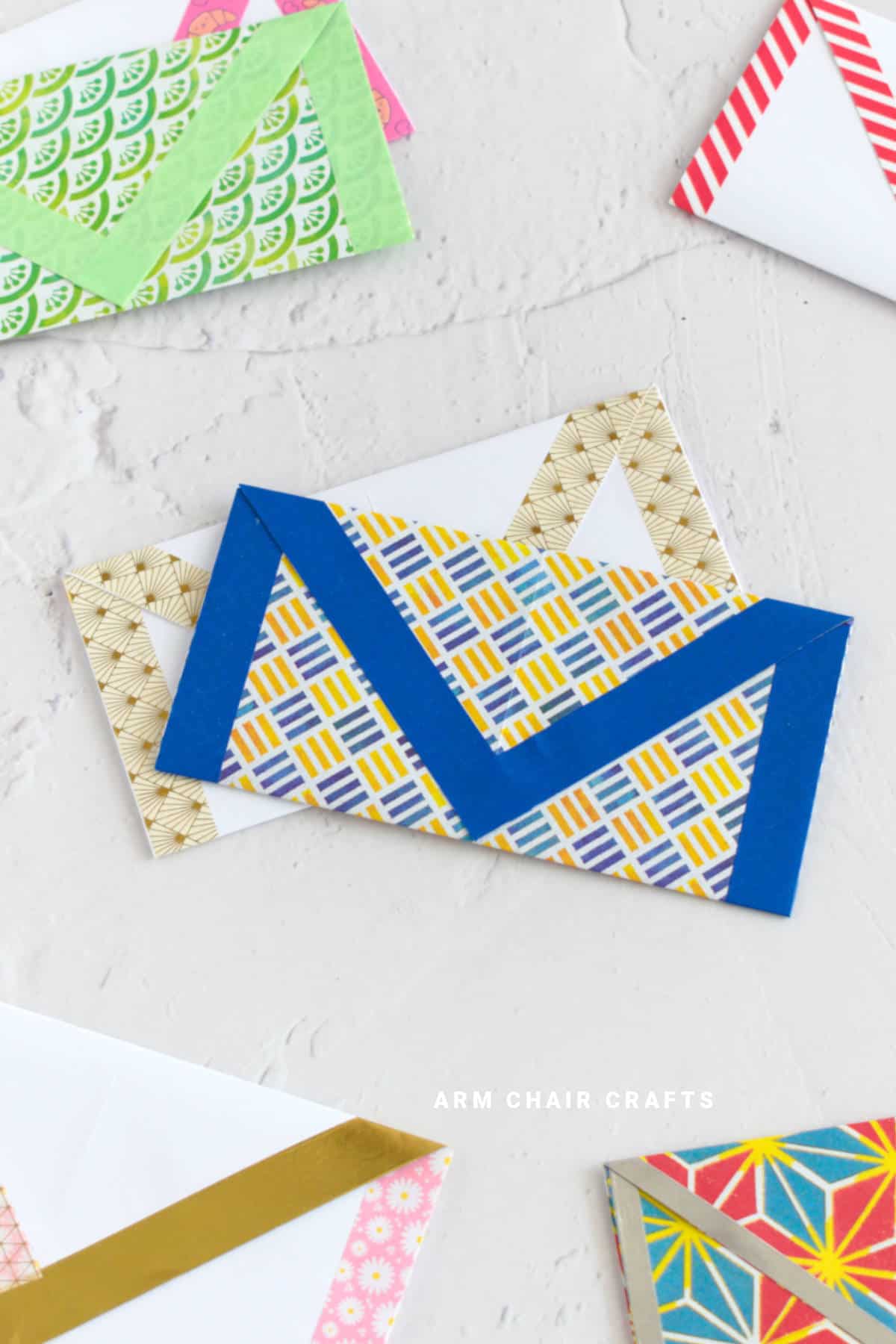 Stack of paper envelopes.