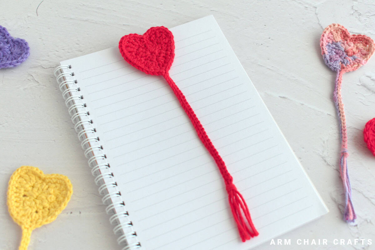 Crochet bookmarks.