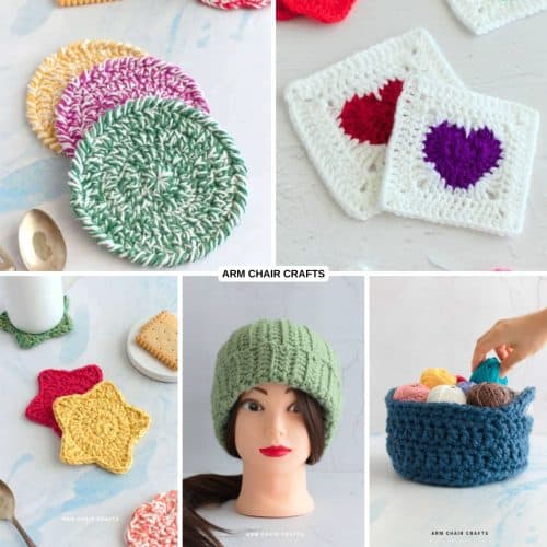 Beginner crochet projects.