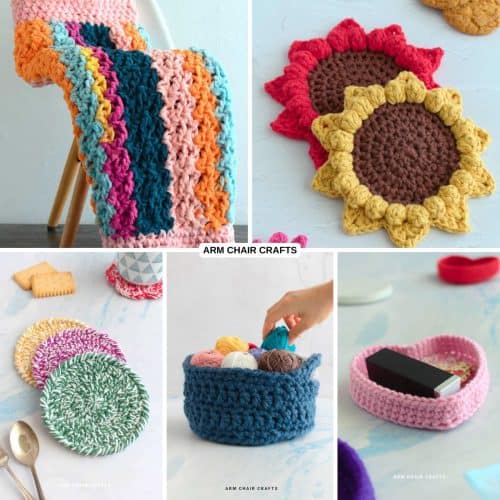Cozy crochet projects.