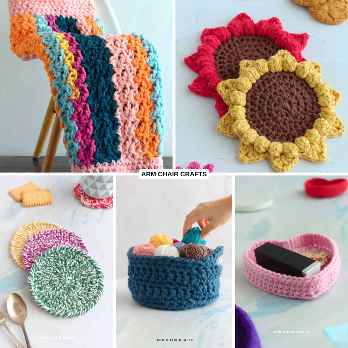 Cozy crochet projects.