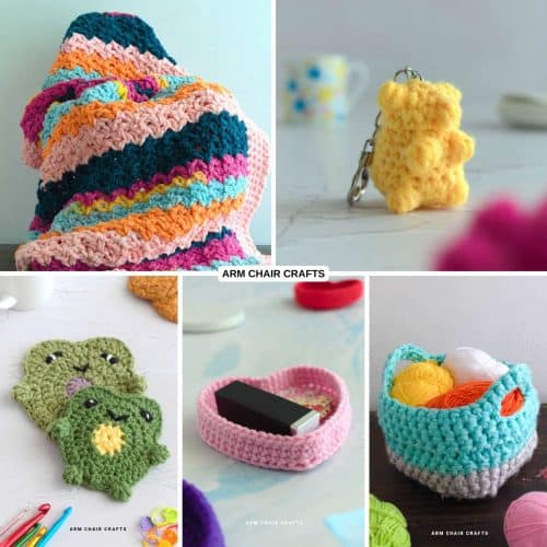 Collection of crochet gift ideas.