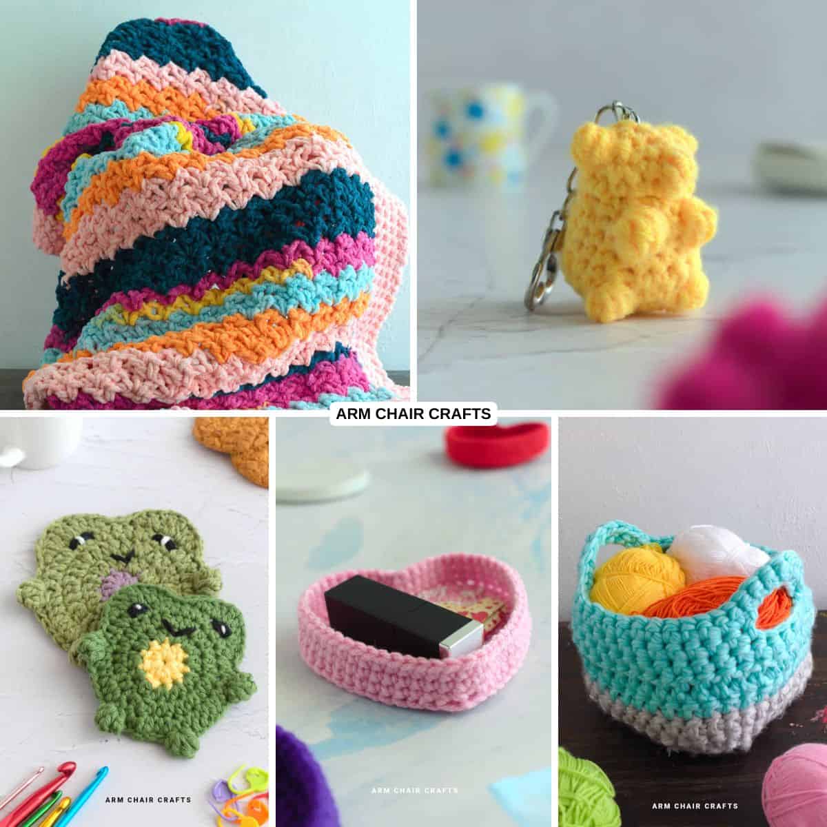 Collection of crochet gift ideas.