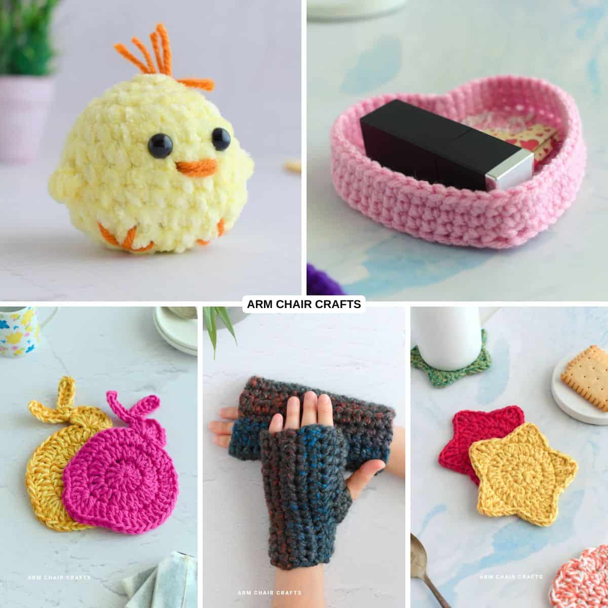 Beginner crochet projects.