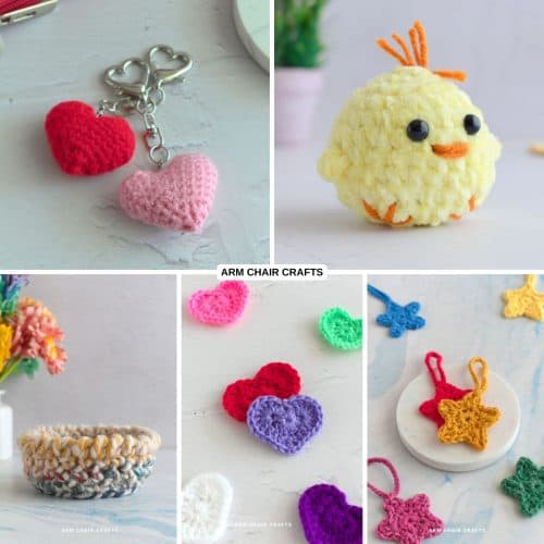 Scrap yarn crochet projects.