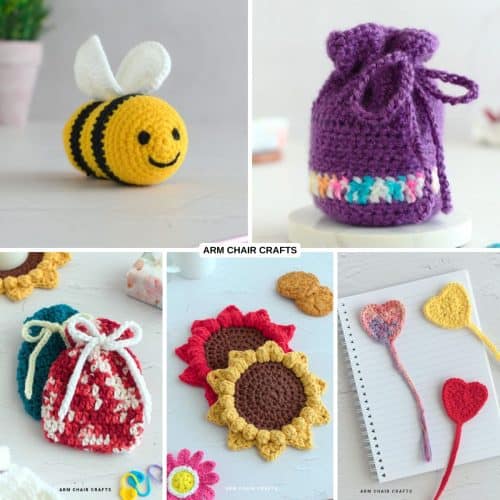 Small crochet projects.