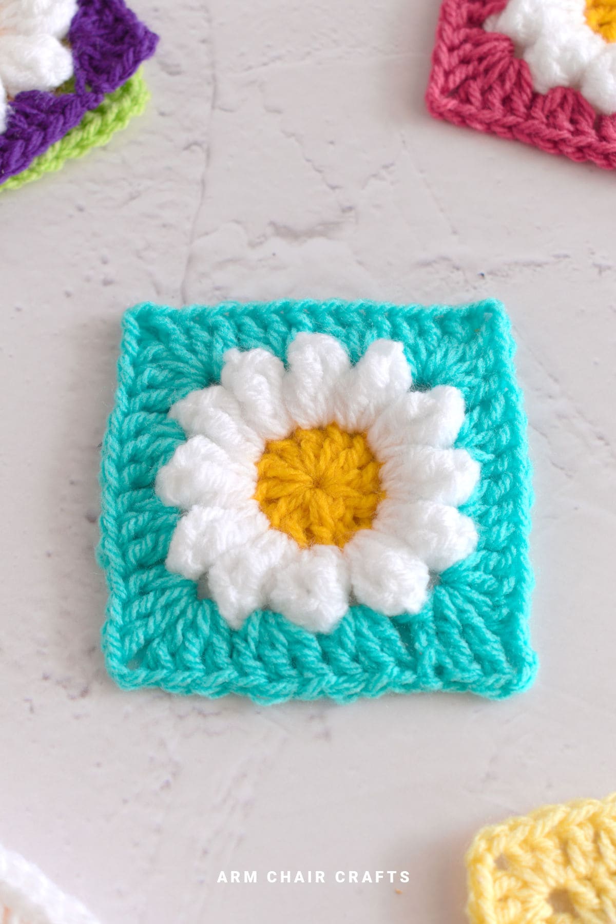 Flower granny square.