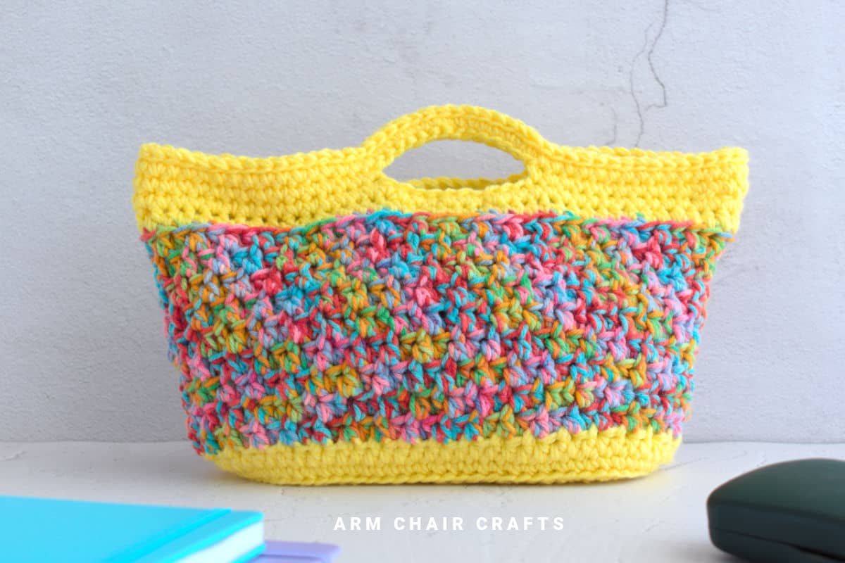 Crochet bag.