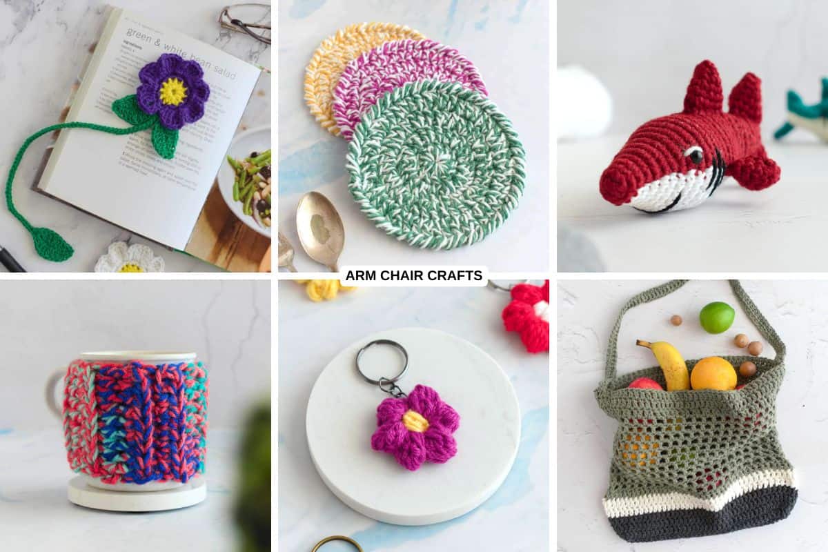 Collection of crochet gift ideas.