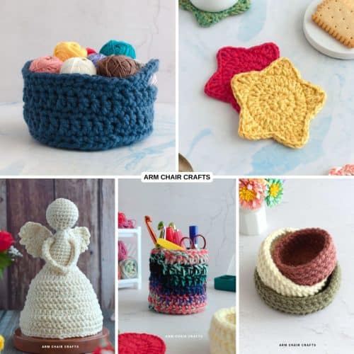 Crochet home decor projects.