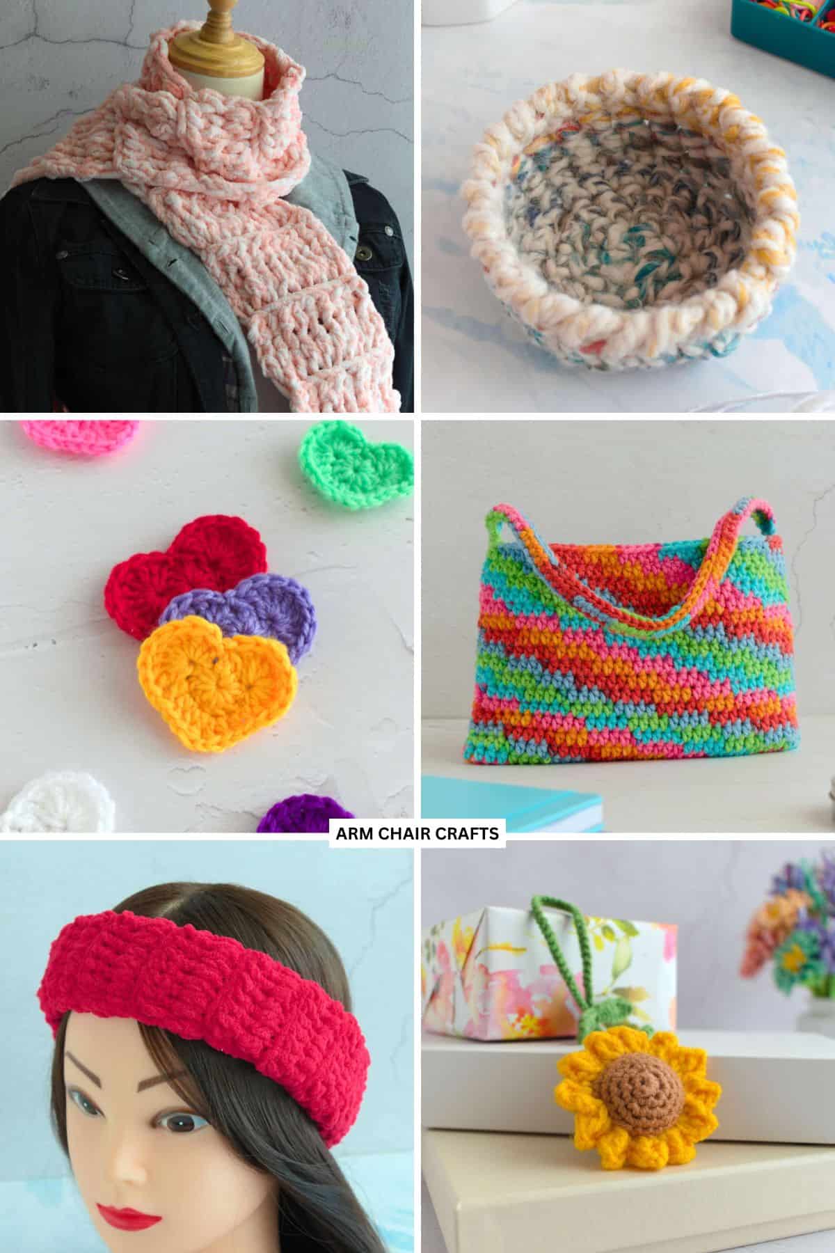 Crochet projects.