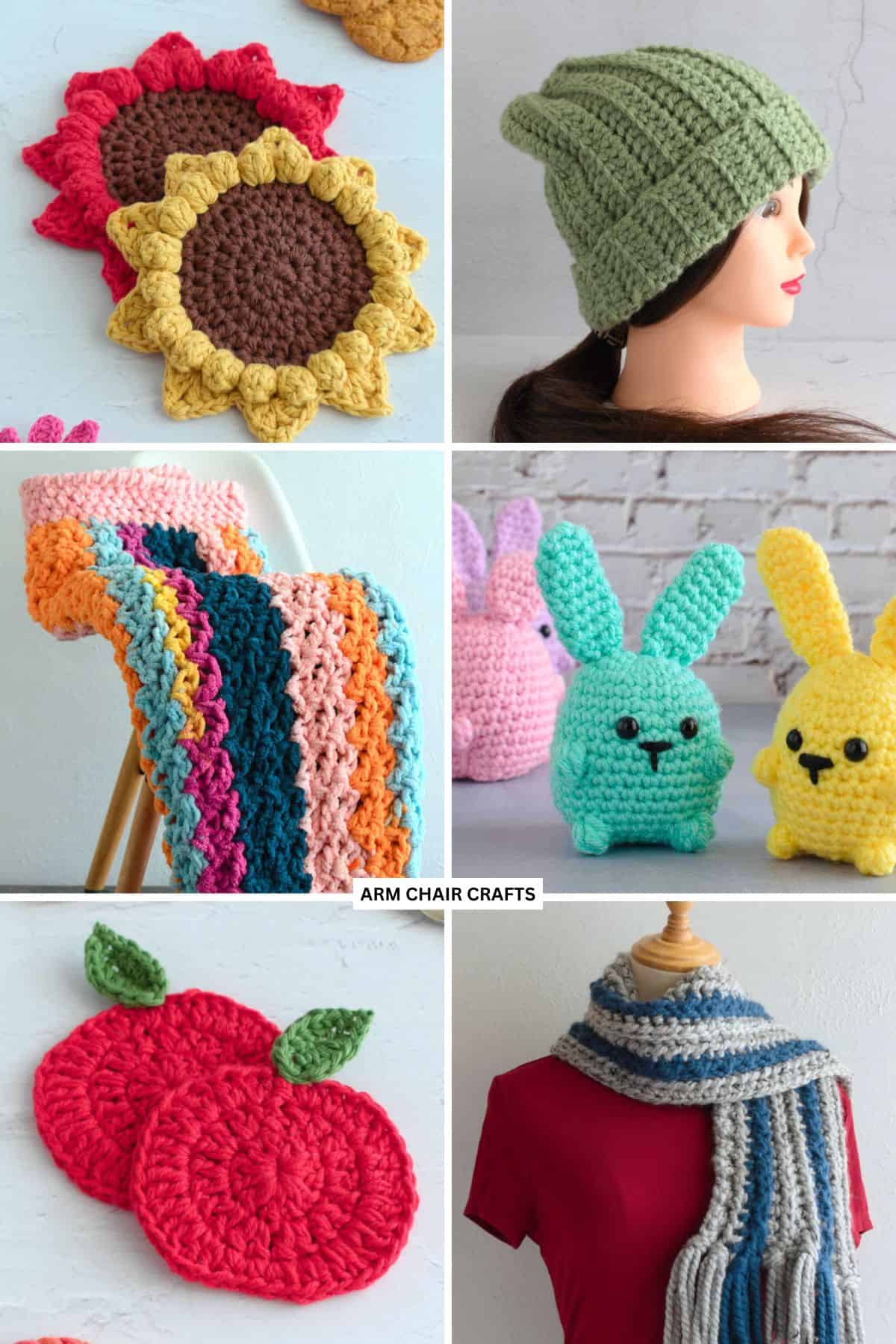 Crochet projects.