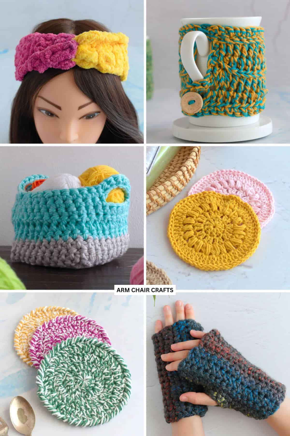 Simple crochet projects.