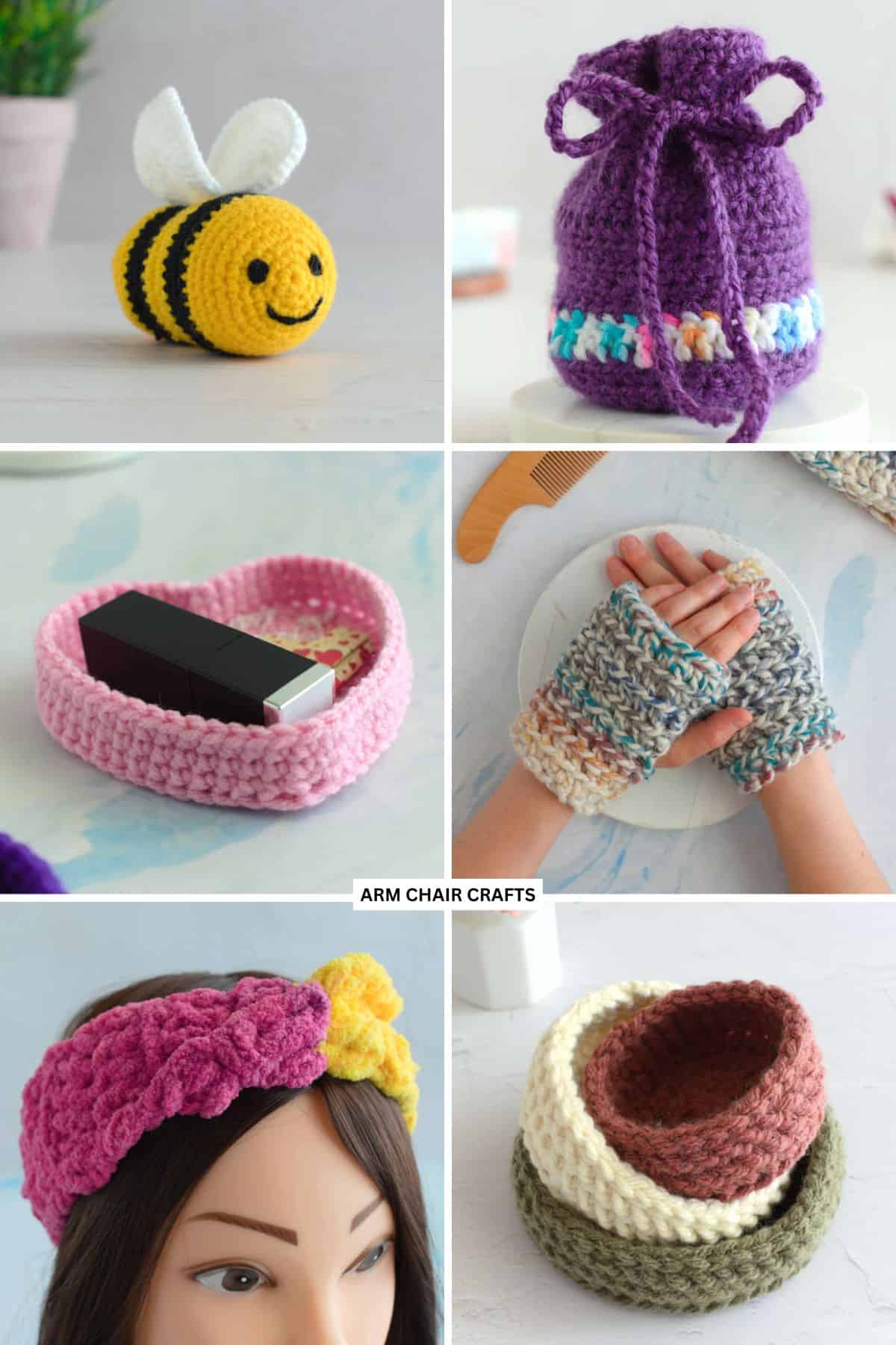 Small crochet projects.