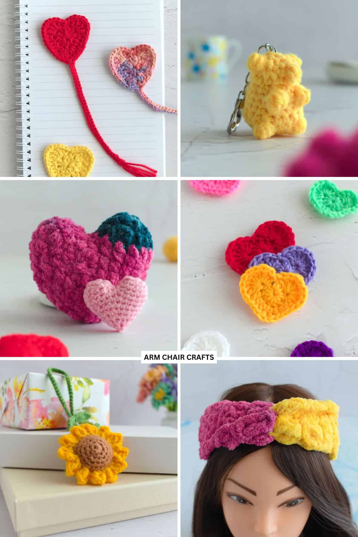 Small crochet projects.
