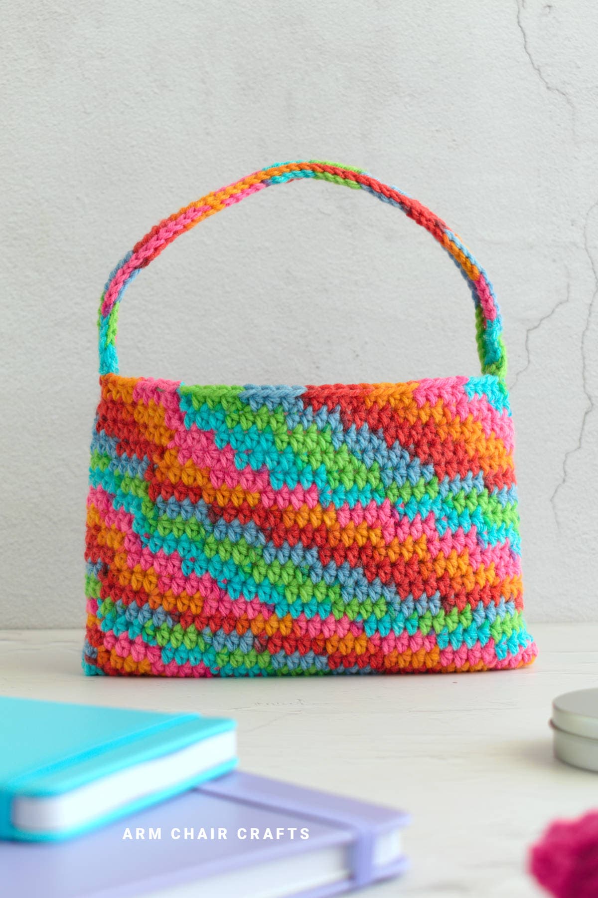 Crochet bag.