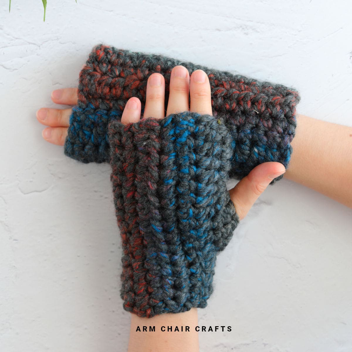 Crochet gloves.