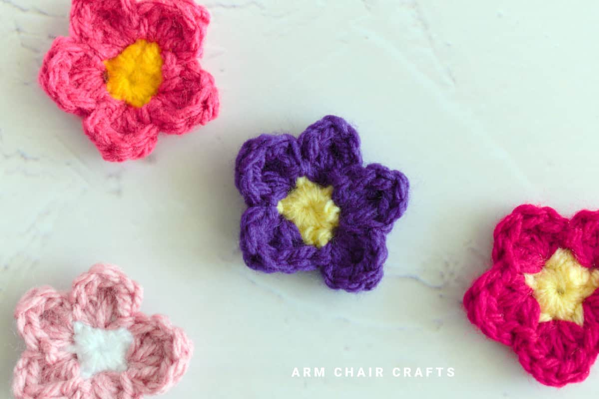Flower crochet motif.