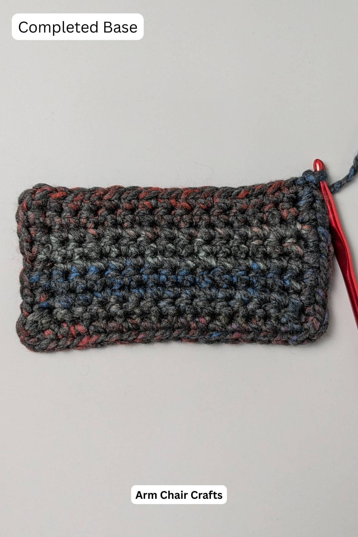 Crochet basket base.