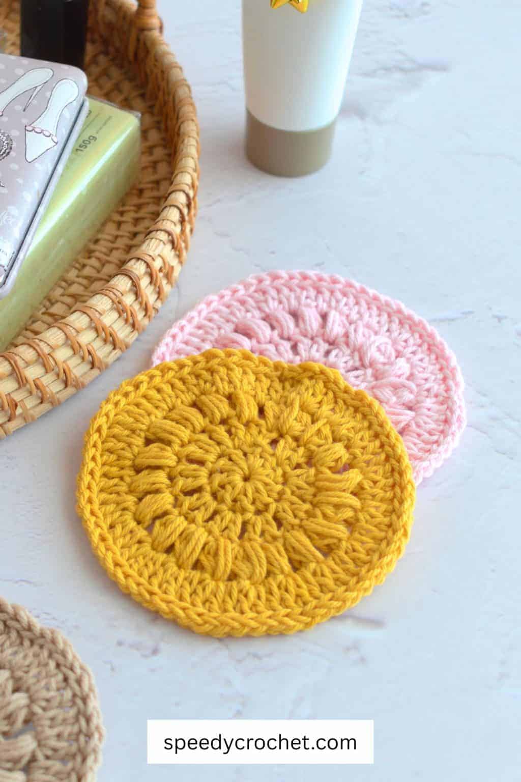 Crochet scrubbies.