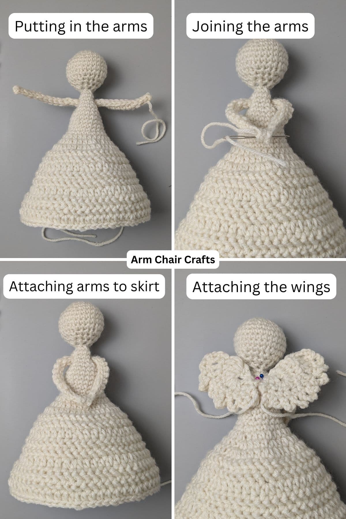 Putting the angel together.