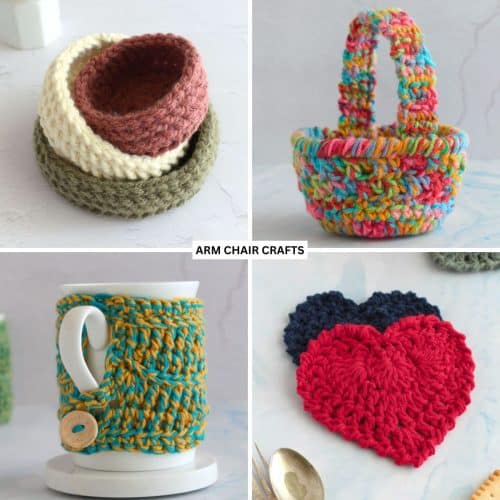 Collection of small functional crochet projects.
