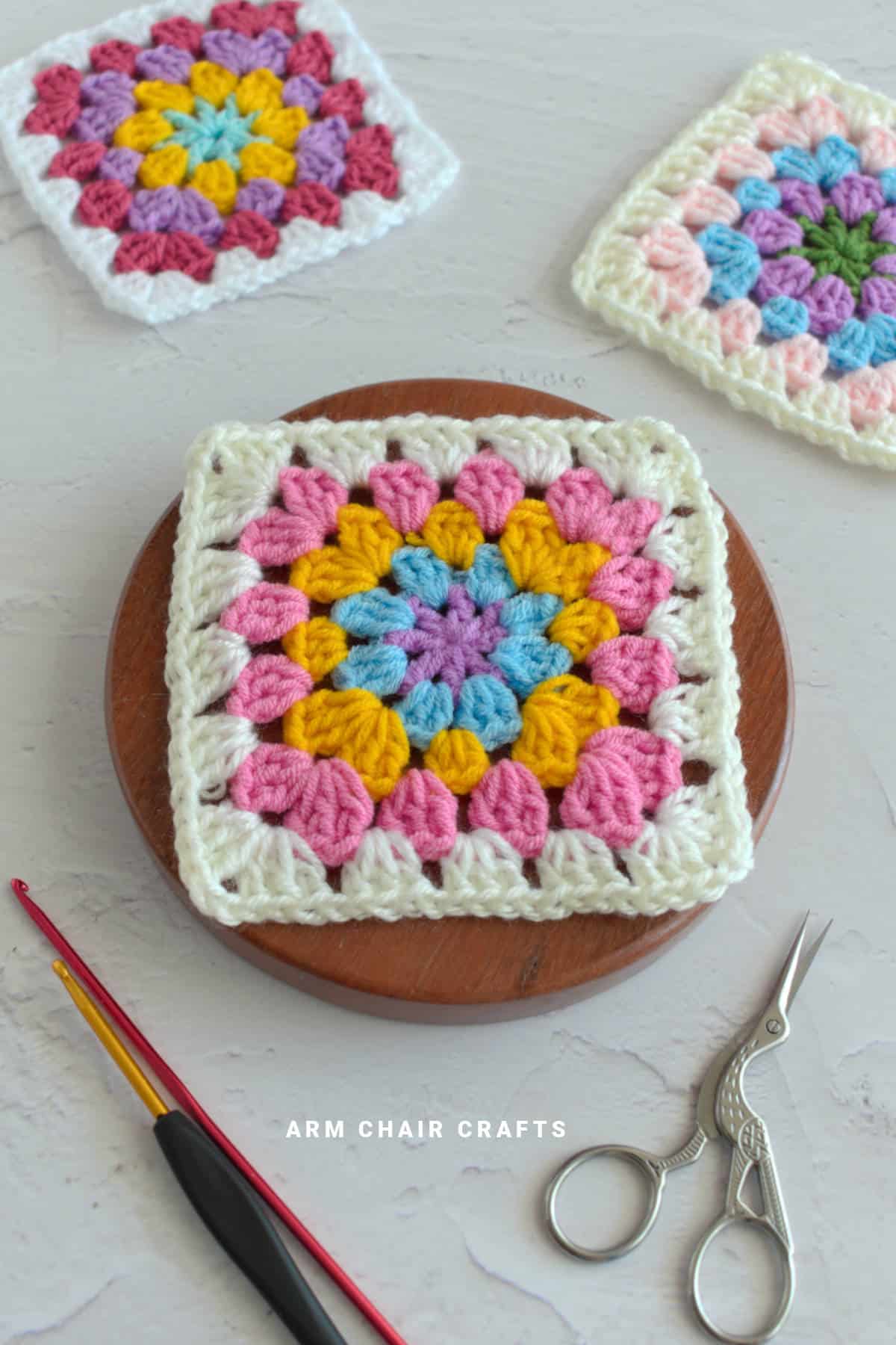 Crochet granny squares.