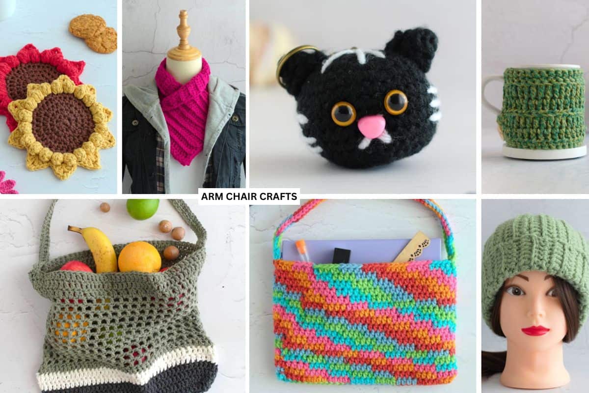 Collection of crochet gift ideas.