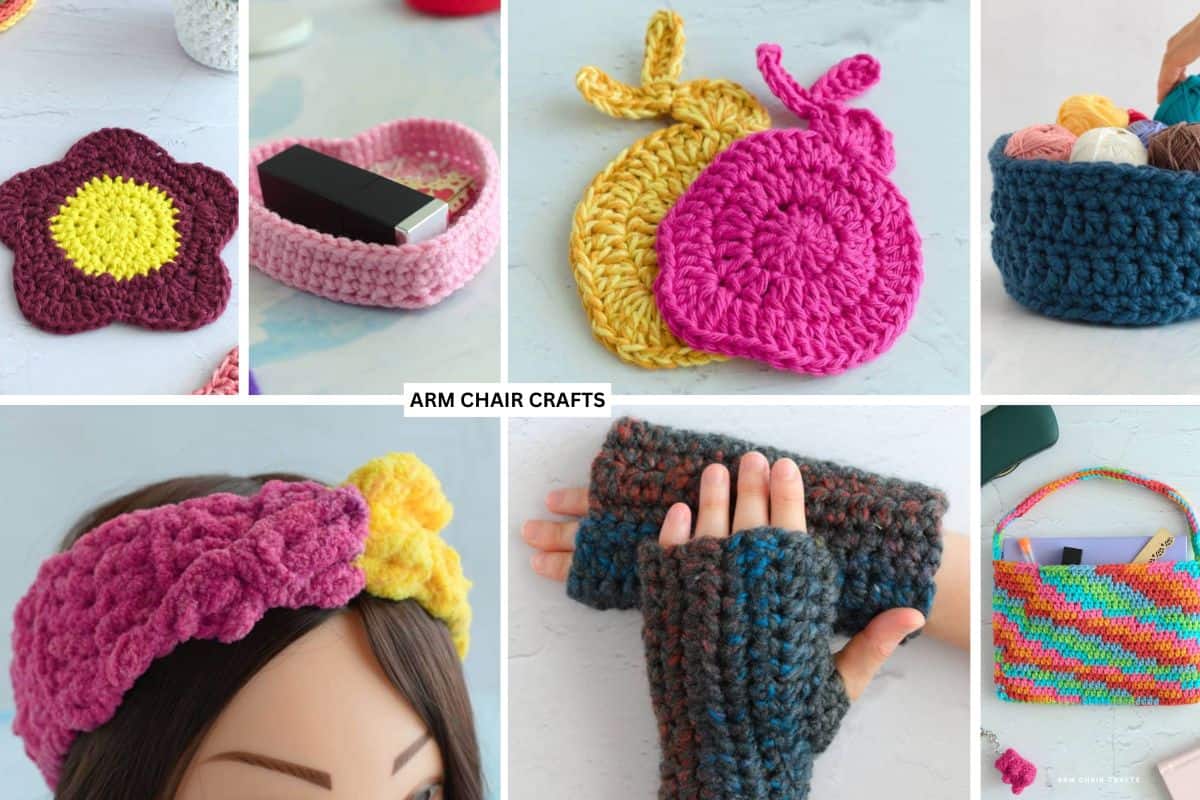 Collection of beginner crochet projects.