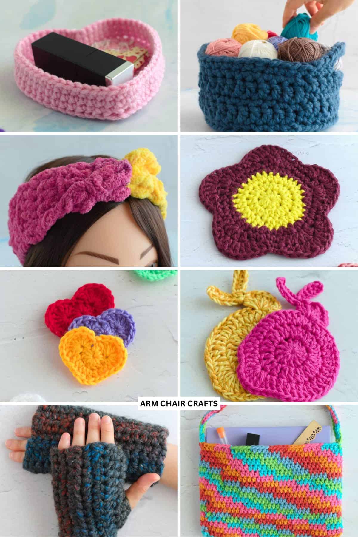 Beginner friendly crochet projects.