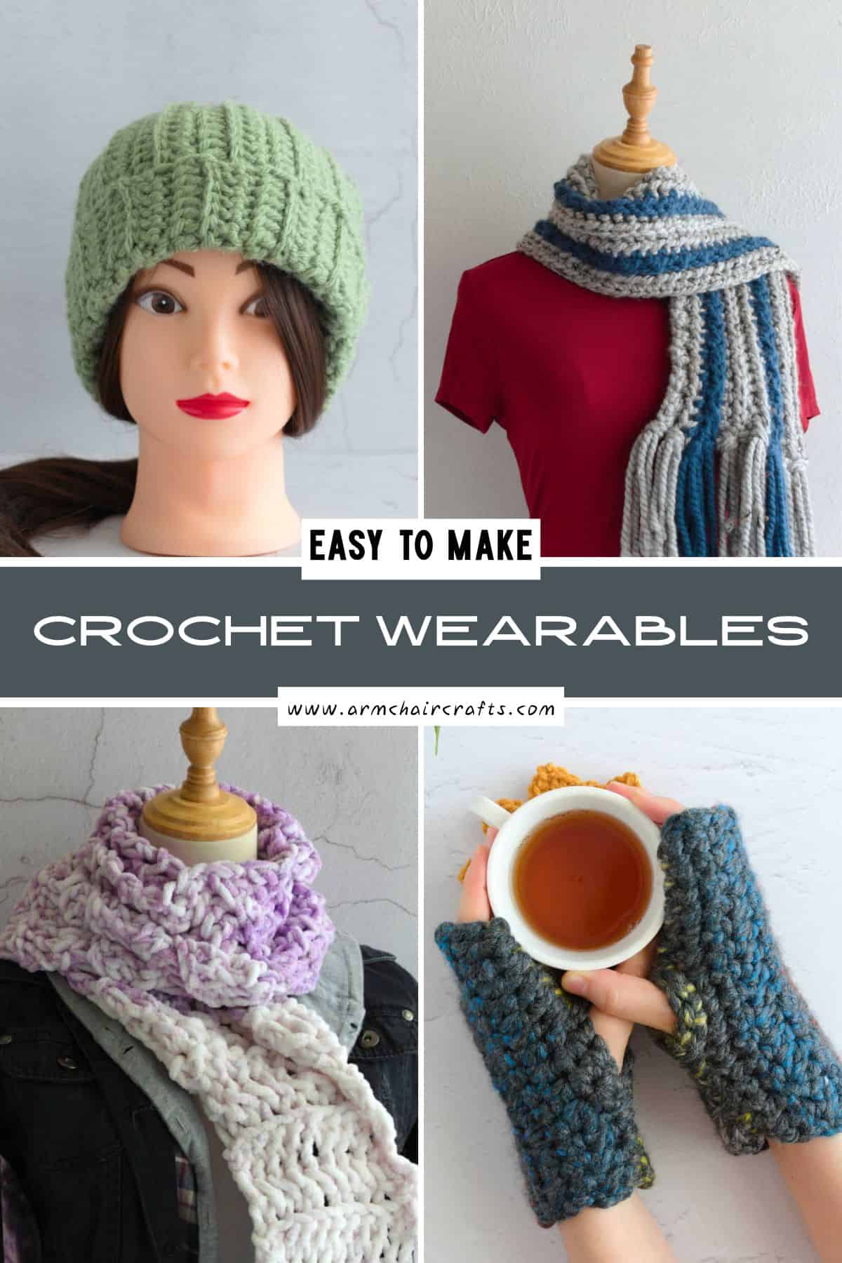 Crochet wearables.