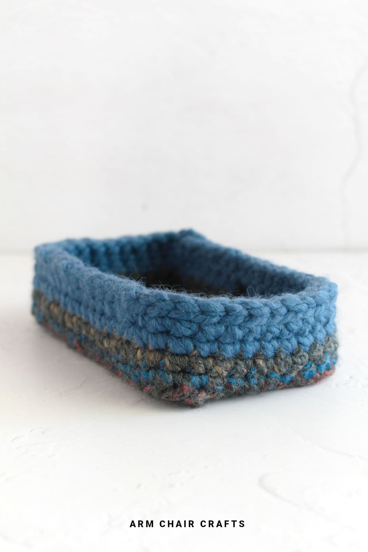 Crochet basket.