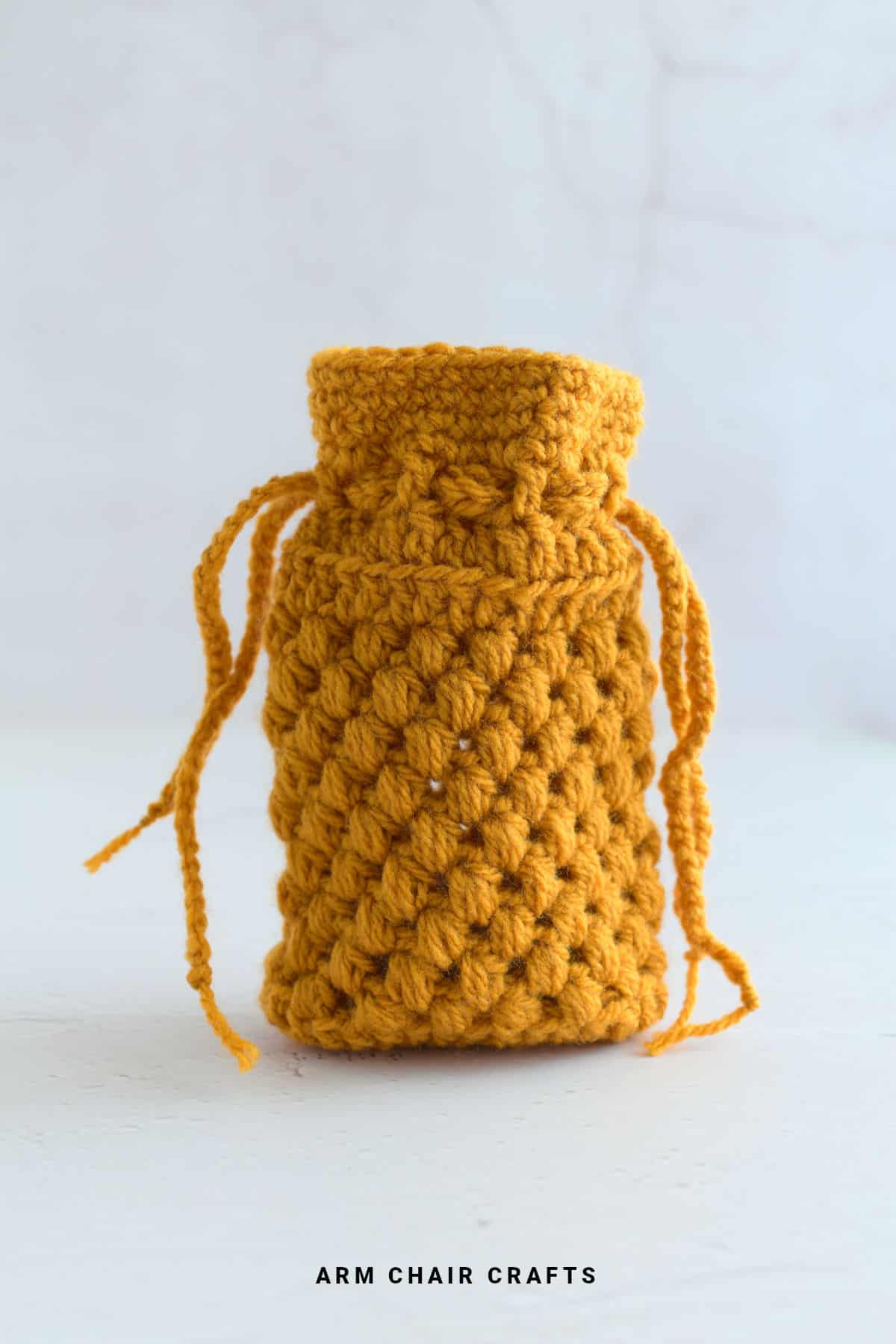 Crochet pouch.