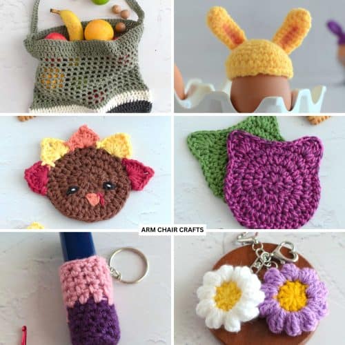 Collection of crochet images.